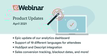 eWebinar April feature updates list