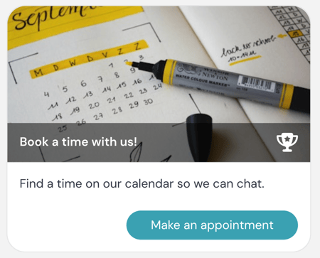 CTA example (calendar)