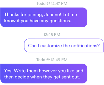 Conversación en el chat