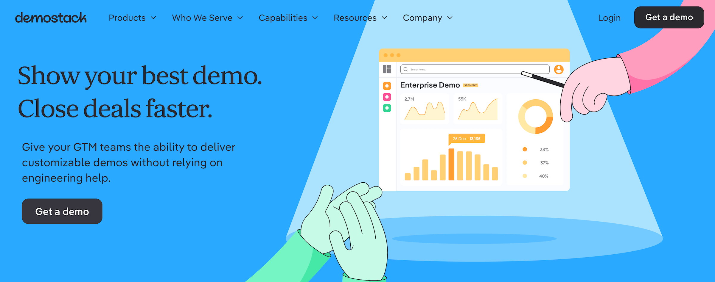 Demostack homepage