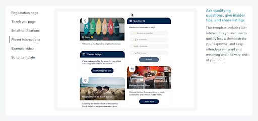 Free automated webinar template