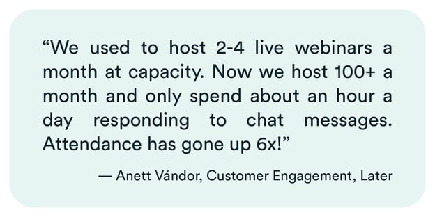 Témoignage sur un eWebinar ultérieur