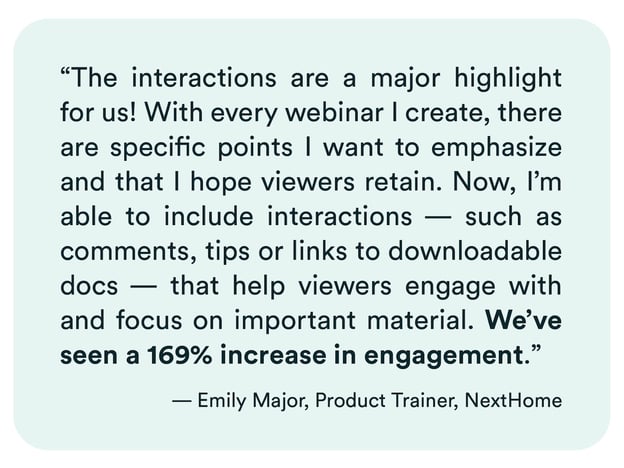 NextHome testimonial