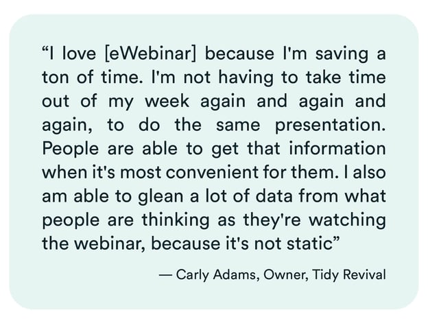 Carly Adams testimonial