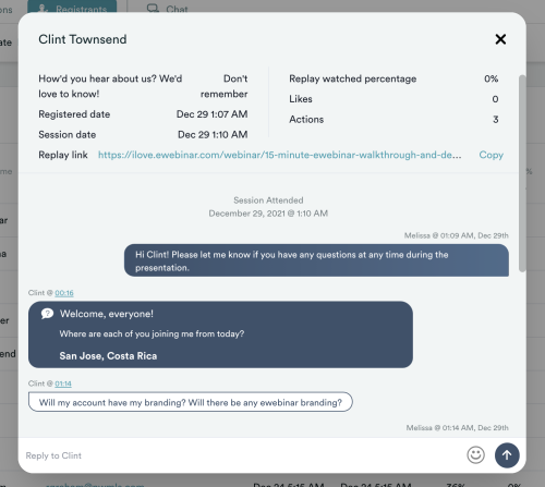 Profil du déclarant