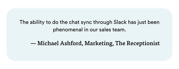 Michael Ashford-Marketing-La réceptionniste