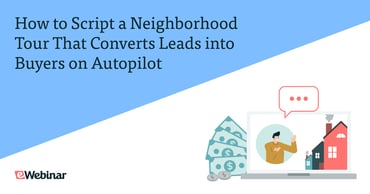 Man hosting interactive neighborhood tour on laptop