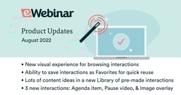 List of new eWebinar features