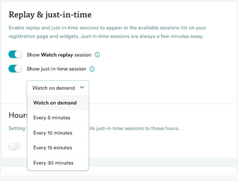 Repetición y justo a tiempo