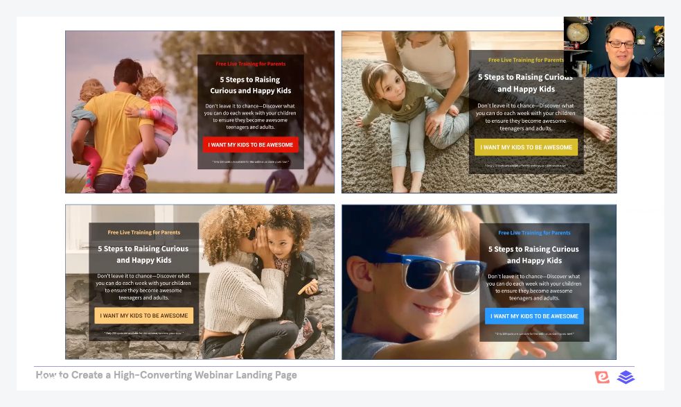 Le même message avec des images différentes