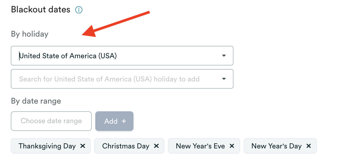 fonction de date noire avec les jours fériés