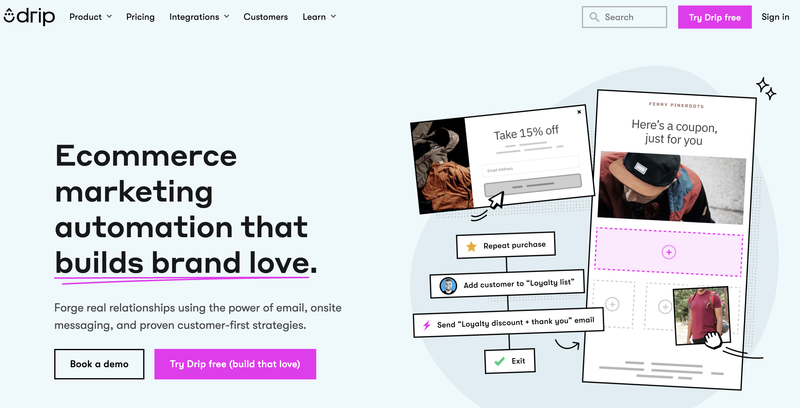 Capture d'écran du produit Drip