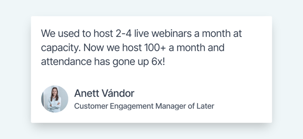 Review by Anett Vandor on Better Than Live