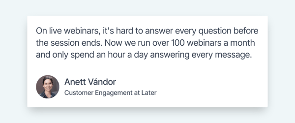 Review by Anett Vandor on answering questions