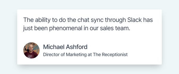 Review by Michael Ashford on Slack Integration