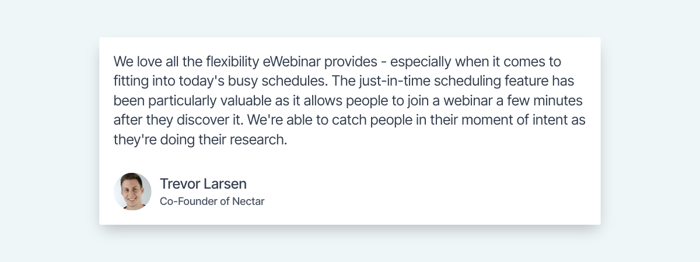 Review by Trevor Larsen on scheduling