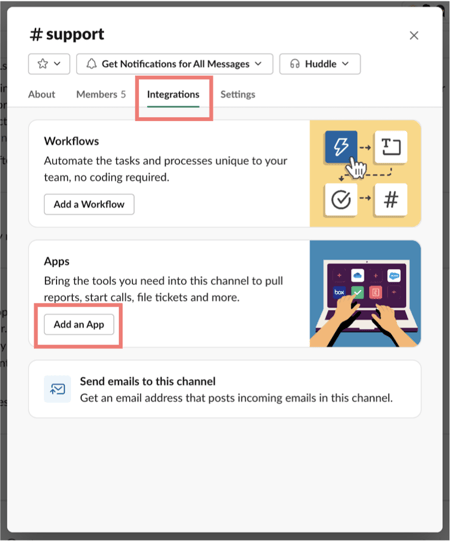 Solución de problemas de Slack - Añadir una APP