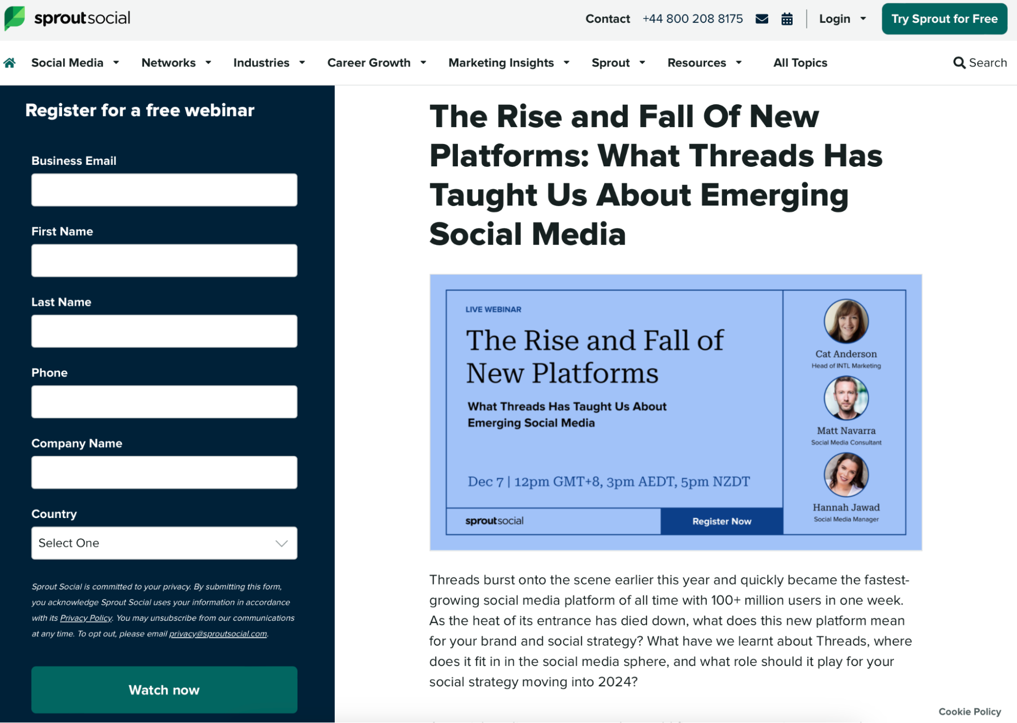 Sprout-Social-webinar-landing-page