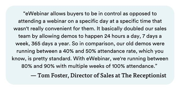 Tom Foster - Director of Sales at The Receptionist