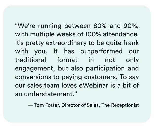 Tom Foster - Le réceptionniste, citation longue