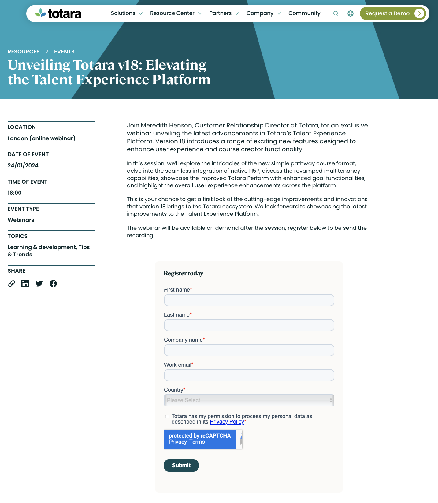 Totara-webinar-landing-page