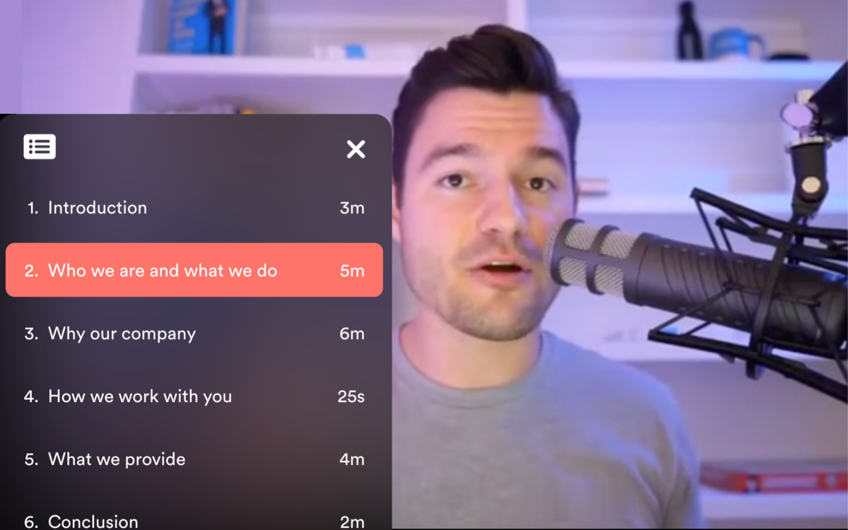 eWebinar agenda feature