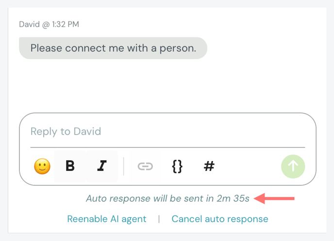 auto response countdown
