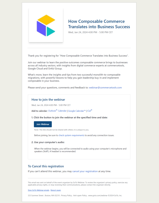commercetools-webinar-confirmation-email