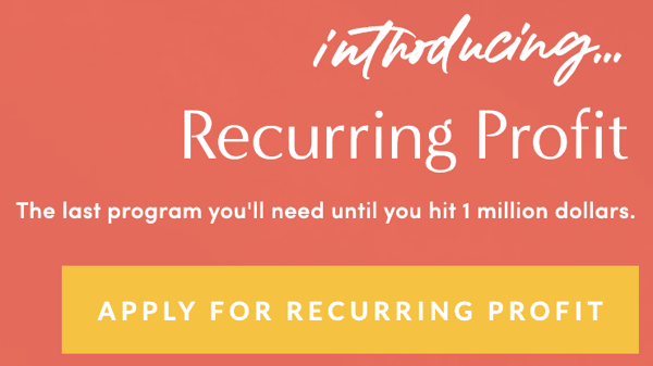 An example of a CTA on the sales page