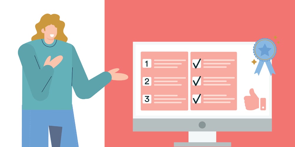 Course sales page template header