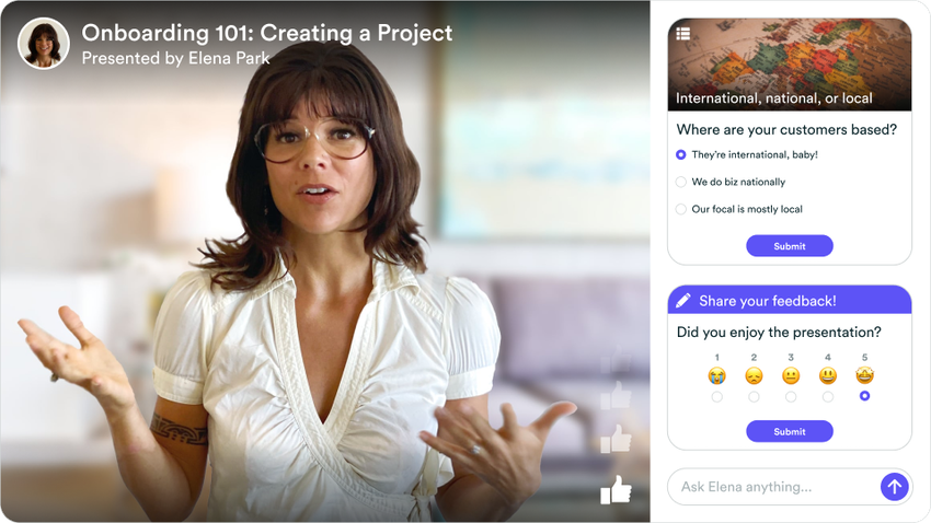 Capture d'écran de la salle de présentation de l'eWebinar