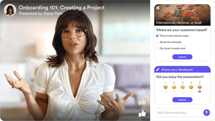 eWebinar presentation room