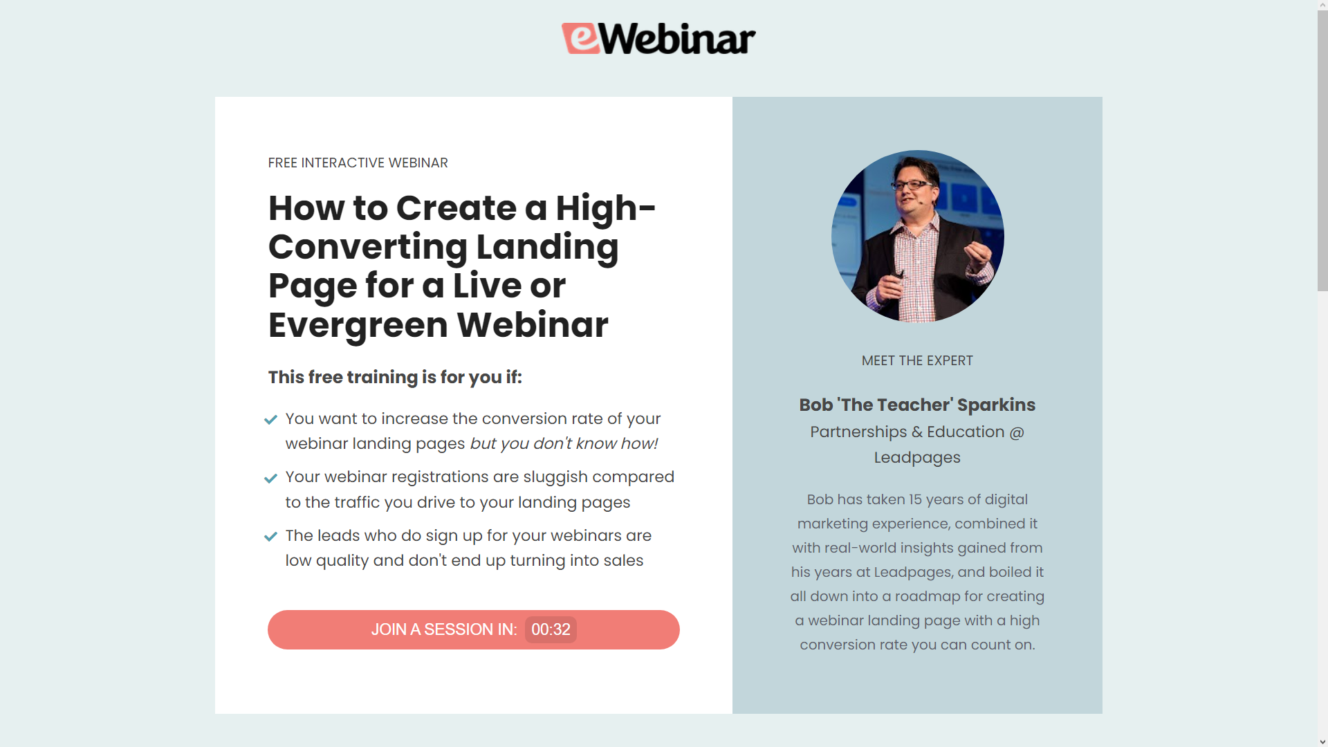 eWebinar-webinar-landing-page