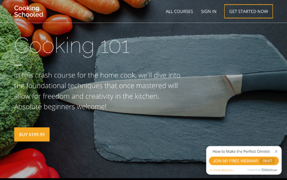 Widget de marketing de eWebinar para Thinkfic