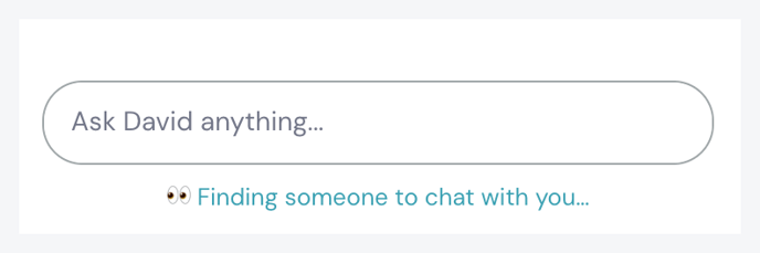 finding someone to chat with you