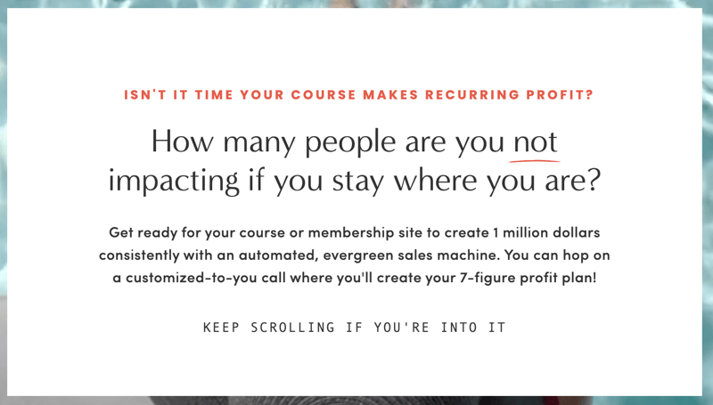 An example of a headline