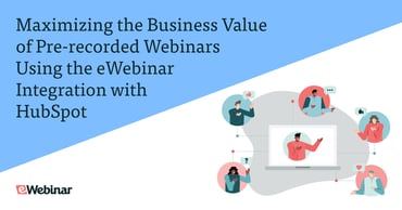 Graphic of man hosting webinar connected with different people