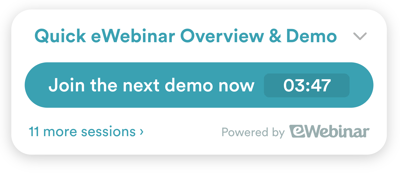 eWebinar pop-up widget