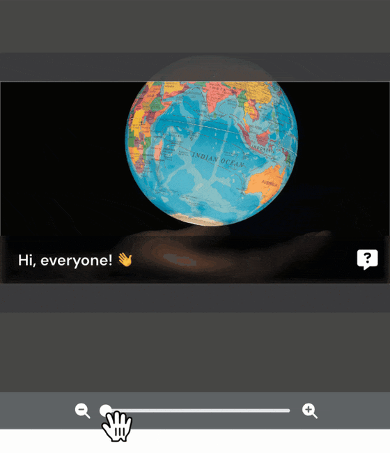 imágenes de interacción con zoom y panorámica
