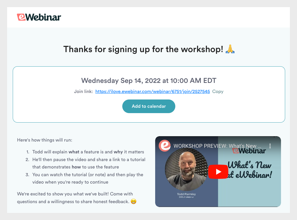 product release template - thank you page